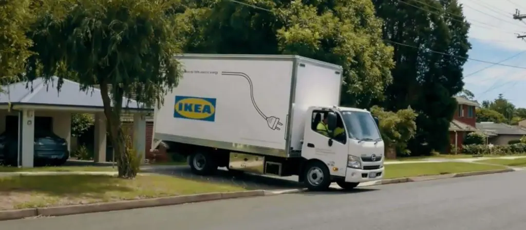 Ikea muestra su primer camión eléctrico de reparto